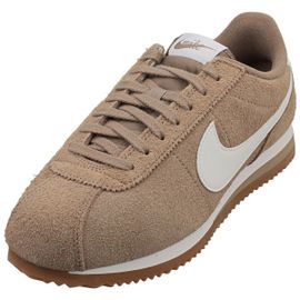 Nike Cortez Vintage Baskets Mode Femme Brun Fauve Blanc