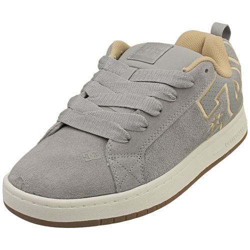 Chaussures Dc Shoes Court Graffik Se Gris Clair Baskets Skate