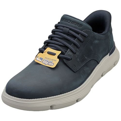 Skechers Slip Ins Garza Duran Bleu Blanc Baskets Homme Casual