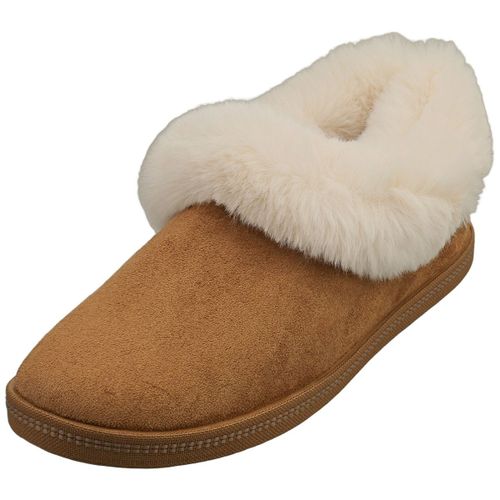 Skechers Cozy Campfire Vegan Femme Brun Châtaigne Chaussons