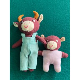 Famille de Rosalie papa et fils lilliputiens 15 et 9cm