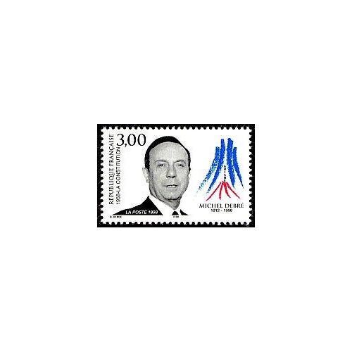 Hommage À Michel Debré Année 1998 N° 3129 Yvert Et Tellier Luxe