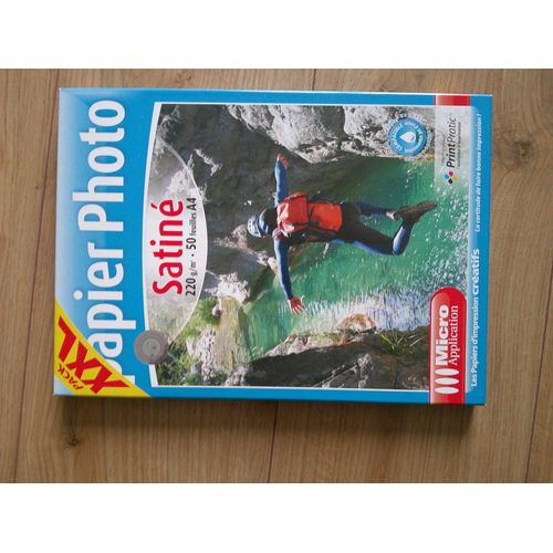 Papier Photo Satiné 220 G/M2 50 Feuilles A4