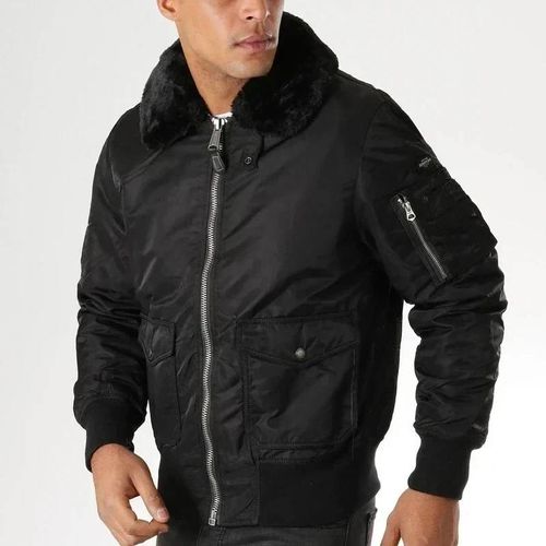 Blouson Schott Cwu-R Army Type-U – Taille L – Noir – Style Aviateur Authentique
