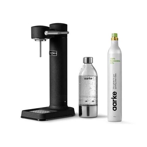 Machine à soda et eau gazeuse Aarke Pack Carbonator 3 Noir mat + CO2