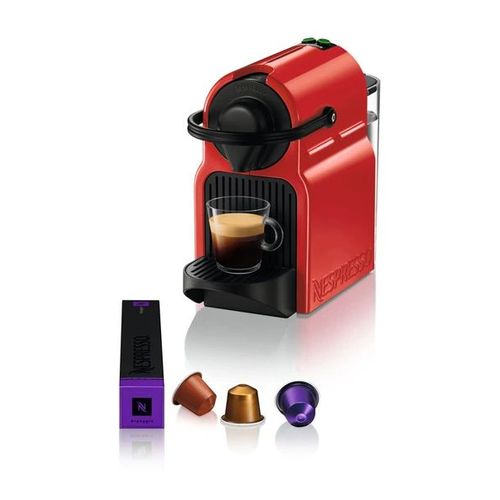 Bundle Machine à café Nespresso Inissia by Krups YY5789FD rouge + 50 capsules
