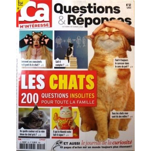 Revue: Ça M'Intéresse / Questions Et Réponses N° 52 - Les Chats