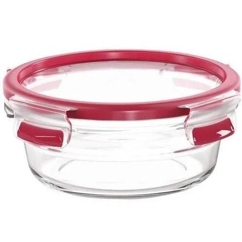 Boite De Conservation Ronde - Tefal - Verre - Masterseal Fresh - 0.6 L - Couvercle En Plastique Et Joint Silicone