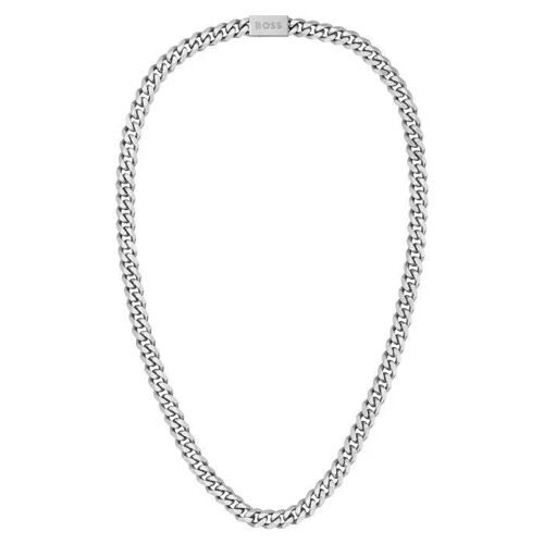 Boss - Collier Chaîne Gourmette - Homme - Gris