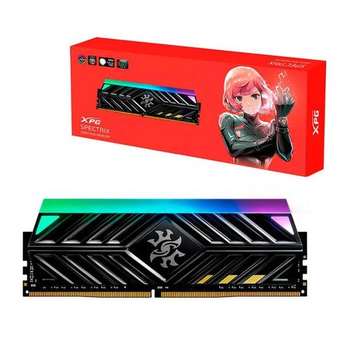Mémoire RAM Adata Xpg Spectrix D41 Ddr4 8 Go 3200 MHz Gris