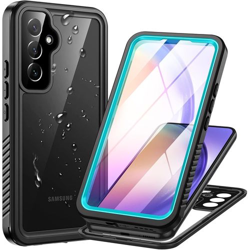 Tzf-Coque Pour Samsung Galaxy A54 5g Étanche, [Ip68 Imperméable+Antichoc] 360 Full Body Integral Avec Renforcée Protection Écran Antipoussière Anti-Neige Waterproof Etui Pour Samsung A54, Bleu