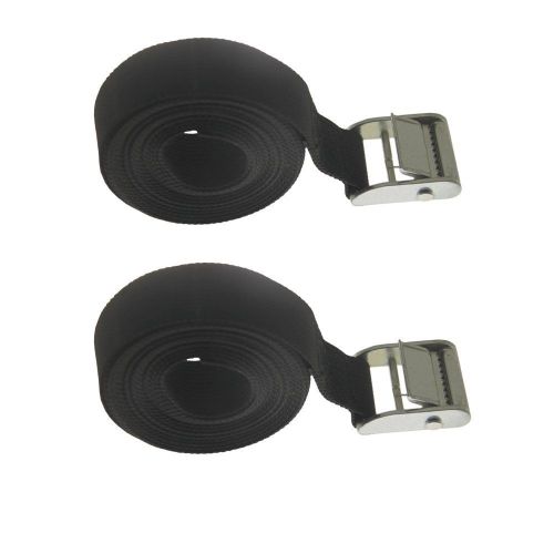 2 Pièces De Sangle D'attache Idéale Pour Fixation Sur Le Porte-Vélo, Sangle À Verrouillage Par Pince, Sangles De Serrage (10 Mètres, Noir)