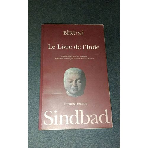 Le Livre De L'Inde Abu-Rayhan Al Biruni, Vincent-Mansour Monteil (Traduction)