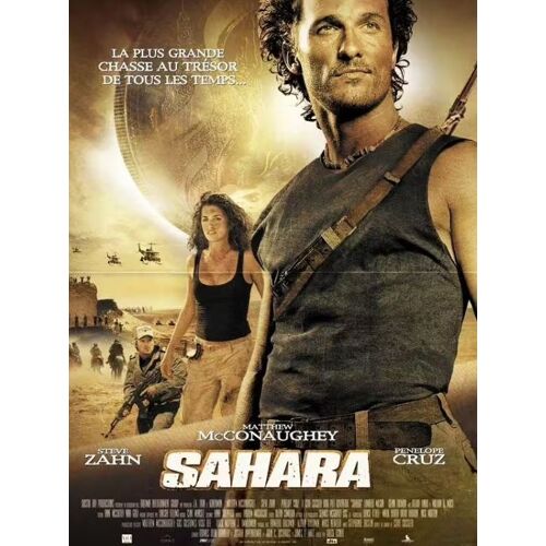 Sahara - Affiche Originale De Cinéma - Format 40x60 Cm - Un Film De Breck Eisner Avec Matthew Mcconaughey, Penélope Cruz, Steve Zahn, Lambert Wilson - Année 2005