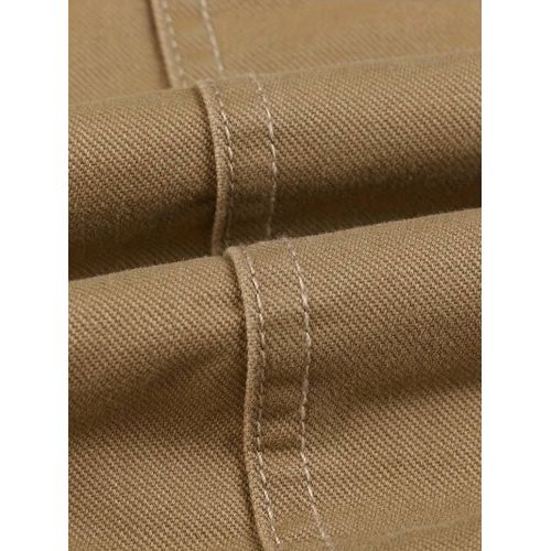 Veste D'Hiver Épaisse À Capuche Pour Homme Avec Grandes Poches Kaki / Taille De L'Étiquette : M