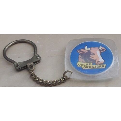 Porte Clés Vache Grosjean (Fromage) - L. 3,5 Cm - Années 60