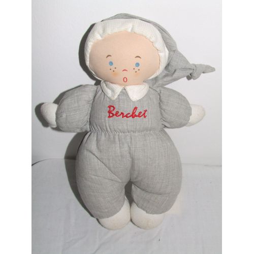 POUPEE LUTIN BERCHET GRIS TISSU CHIFFON 29 cm