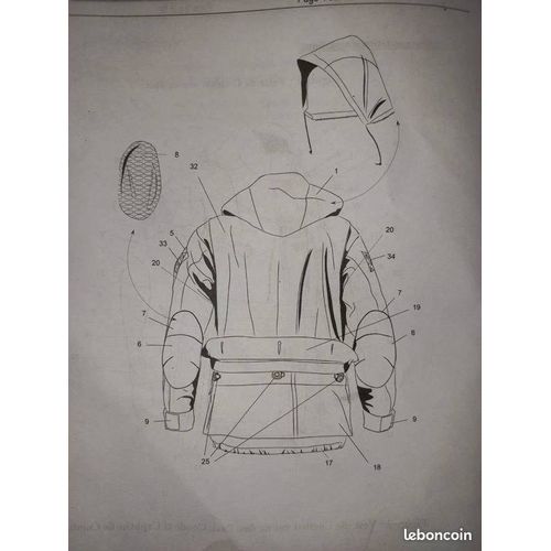 Veste Parka Treillis Felin T3 Armee Francaise Seyntex Tielt 2008 Ripstop Camo Taille 96 - 104 M