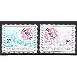 Albanie 1992 Paire Europa Adhesion Du Pays A La Cept  Yvert N° 2276-77 Neuf**