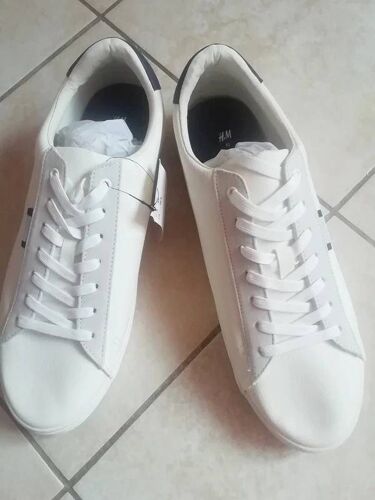 Baskets - Tennis Blanches H&M Mixtes Taille 45 Neuves!!