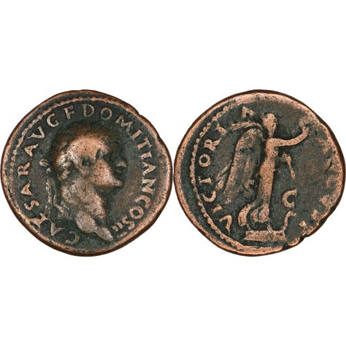 Rome - As - Domitien - 73 Ad - Victoria Avgvst - 9.52 G. - Ric.706a Rare - 27-069