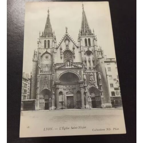 Carte Postale Lyon Eglise Saint Nizier En L'état Sur Les Photos