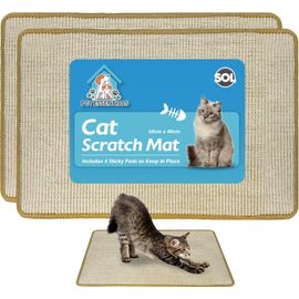 Cmws-Lot De 2 Tapis À Griffer Pour Chat,60 Cmx40 Cm,Évite D'endommager Votre Canapé En Utilisant Ce Tapis En Sisal,Grattoirs Pour Chats D'intérieur,Tapis À Gratter Pour Chat
