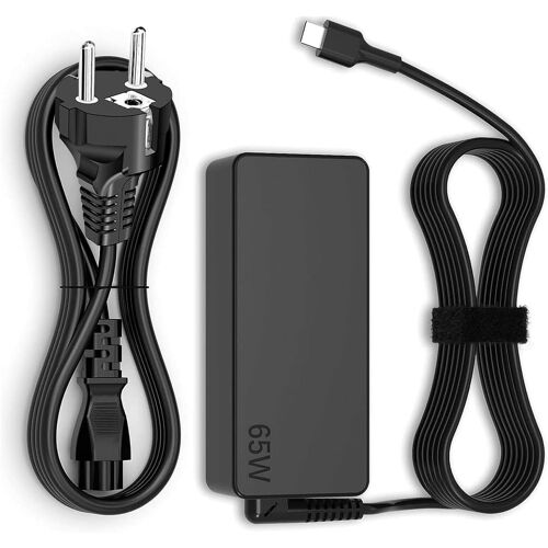 USB C 65W Ordinateur Portable, Compatible avec Lenovo ThinkPad T14 T15 T480 T480s T490 T580 T590 X13 X280 X380 X390 L480 L490 E14 E15 E480 E490 E580 E590 720 730Type C Adaptateur Alimentation