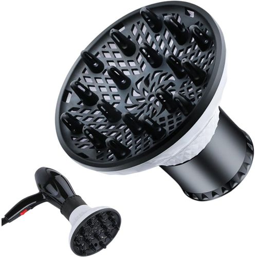 1 Pièce Diffuseur Cheveux Bouclés,Diffuseur Seche Cheveux Accessoires,Diffuseur Seche Cheveux Universel, Diffuseur Cheveux Bouclés Universel,Pour les Salons de Coiffure(Blanc)