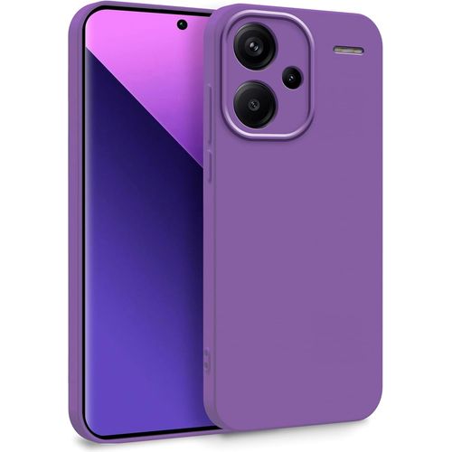 Kwex-Coque Pour Xiaomi Redmi Note 13 Pro Plus 5g - Case Tpu Souple & Soft [ Doublure Microfibre ] - Cover Protection Extra Fine & Légère - Violet