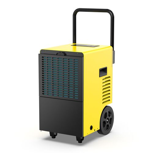 DAHTEC Industriel Déshumidificateur d'Air Electrique (max. 30 L/jour), avec Pompe Intégrée et Vidange, Adapté aux Caves et Pièces Jusqu'à 90 m²/230 m³ - Dahtec