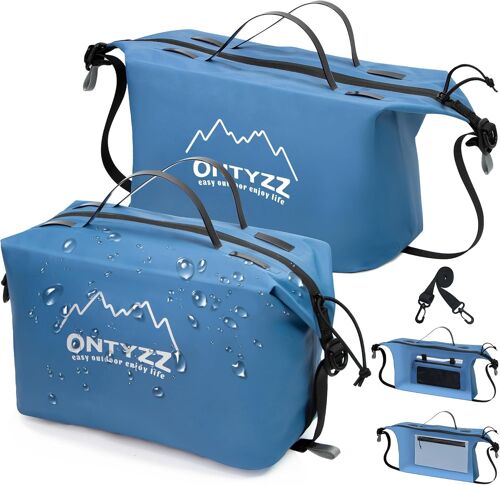 Trousse de Toilette Homme Voyage Imperméable à l'eau Léger Pliable Grandes Trousse Toilette Organisateur de Voyage avec Poignée & Sangle Femmes Sac à Cosmétiques