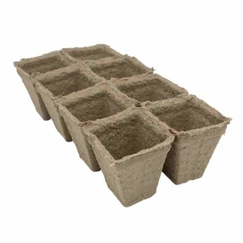 Plaques de culture biodégradables, 8 pots de germination, BONI