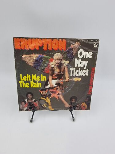 Vinyle 45 Tours Eruption : One Way Ticket / Left Me In The Rain Avec Fourreau
