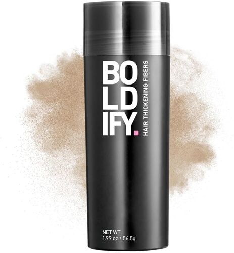 Boldify Fibres Capillaires Naturelles - 56.5g- Poudre Densifiante \U2013 Masque La Perte De Cheveux En 15s \U2013 Pour Hommes Et Femmes (Blond Moyen)