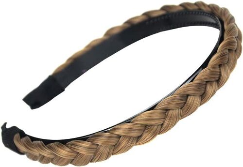 Bandeau Tressé En Cheveux Synthétiques Tressés Avec Dents Pour Femme Et Fille (Blond Irréprochable) 