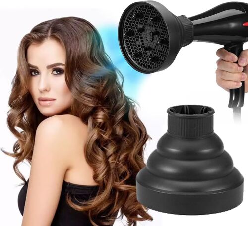 Diffuseur Cheveux Pliable,Diffuseur Cheveux Universel,Diffuseur Sèche-Cheveux En Silicone,Diffuseur Seche Cheveux Silicone,Diffuseur Seche Cheveux Diffuseur Boucle Pliable Embout Seche Cheveux Boucle 