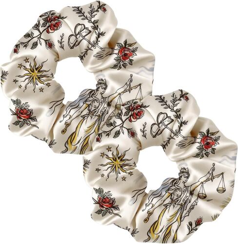 LILYSILK Élastiques à cheveux 100 % soie - Pour femme - Pour queue de cheval - Emballage (balance, 2)