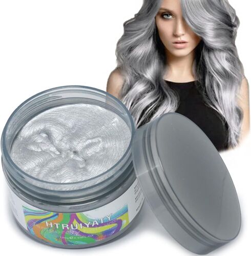 Cire De Couleur Cheveux Temporaire Lavable Unisexe Boue De Teinture Capillaire Pour Halloween Cosplay Noël