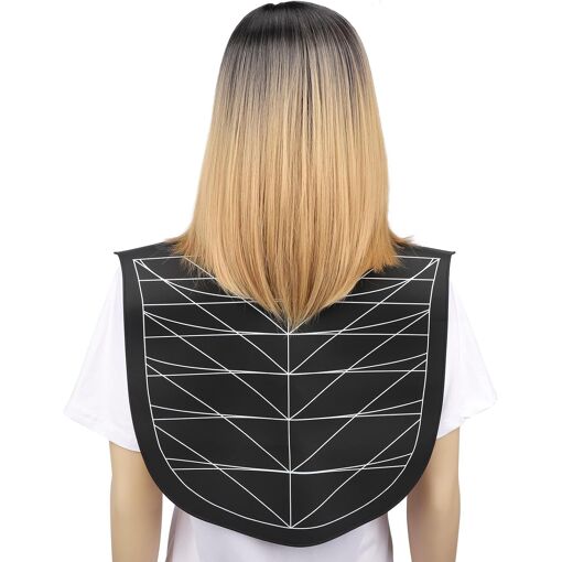 Cape De Coiffeur Imperméable Pour Coloration - Bleu Marine Avec Scratch, Neuve Sous Blister