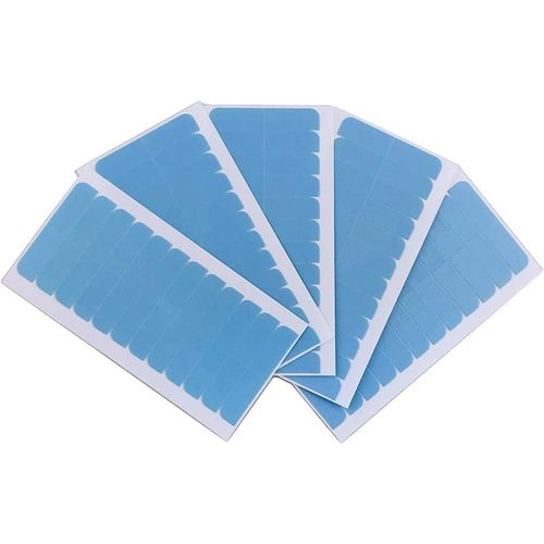 Bande D'extension De Cheveux, 60 Pièces Bande Adhesive Extension Ruban Adhésif Double Face Adhésive Pour Le Remplacement De Trame De Cheveux Pour Extensions De Cheveux 