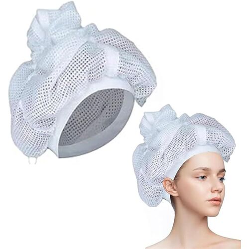 Bonnet De Plopping Bonnet Pour Sécher Les Cheveux Bouclés, Bonnet Filet pour Cheveux Bouclés, Bonnet Net Plopping pour Cheveux Bouclés,Bonnet À Cheveux avec Cordon de Serrage Réglable filet cheveux