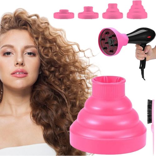 Diffuseur Seche Cheveux,Diffuseur Cheveux Pliable,DiffuseurCheveux Universel,Diffuseur Seche Cheveux Silicone,Cheveux Adaptable pour Sèche,Diffuseur Boucle Pliable,Diffuseur Cheveux