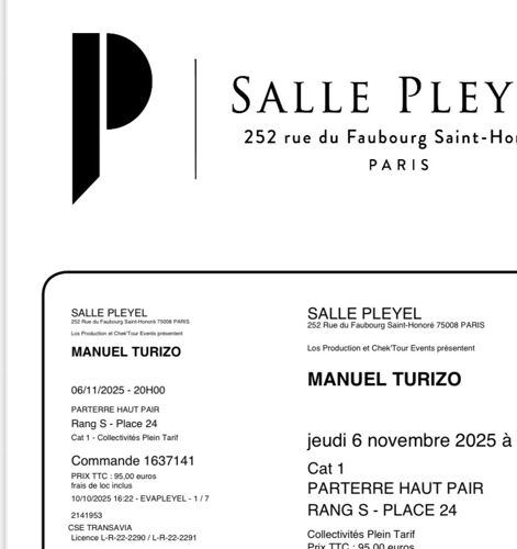 Manuel Turizo Places De Concert