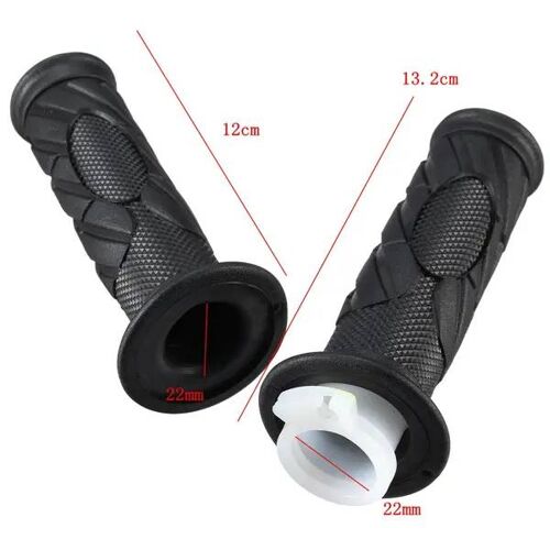Torsion Papillon Guidon Tube Poignées 22mm 7 / 8inch Moto En Caoutchouc Souple Universelle