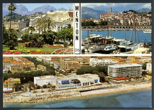 Carte Postale Menton , 06 , Les Jardins Biovès , Le Port , Le Nouveau Casino , 1969