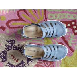Sandales Bleu Ciel Femme 37 Helvesko