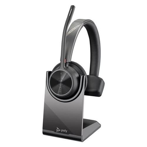 HP Poly Voyager 4310 - Voyager 4300 UC series - micro-casque - sur-oreille - Bluetooth - sans fil, filaire - USB-A - noir - certifié Zoom