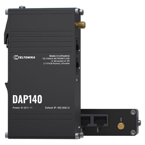 Teltonika DAP140 - Borne d'accès sans fil - industriel - 100Mb LAN, PPP - Wi-Fi - montable mur/rail DIN