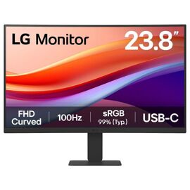 LG 24U421A-B - Écran LCD - incurvé - 24" (23.8" visualisable) - 1920 x 1080 Full HD (1080p) @ 100 Hz - VA - 250 cd/m² - 3000:1 - HDR10 - 5 ms - HDMI, USB-C